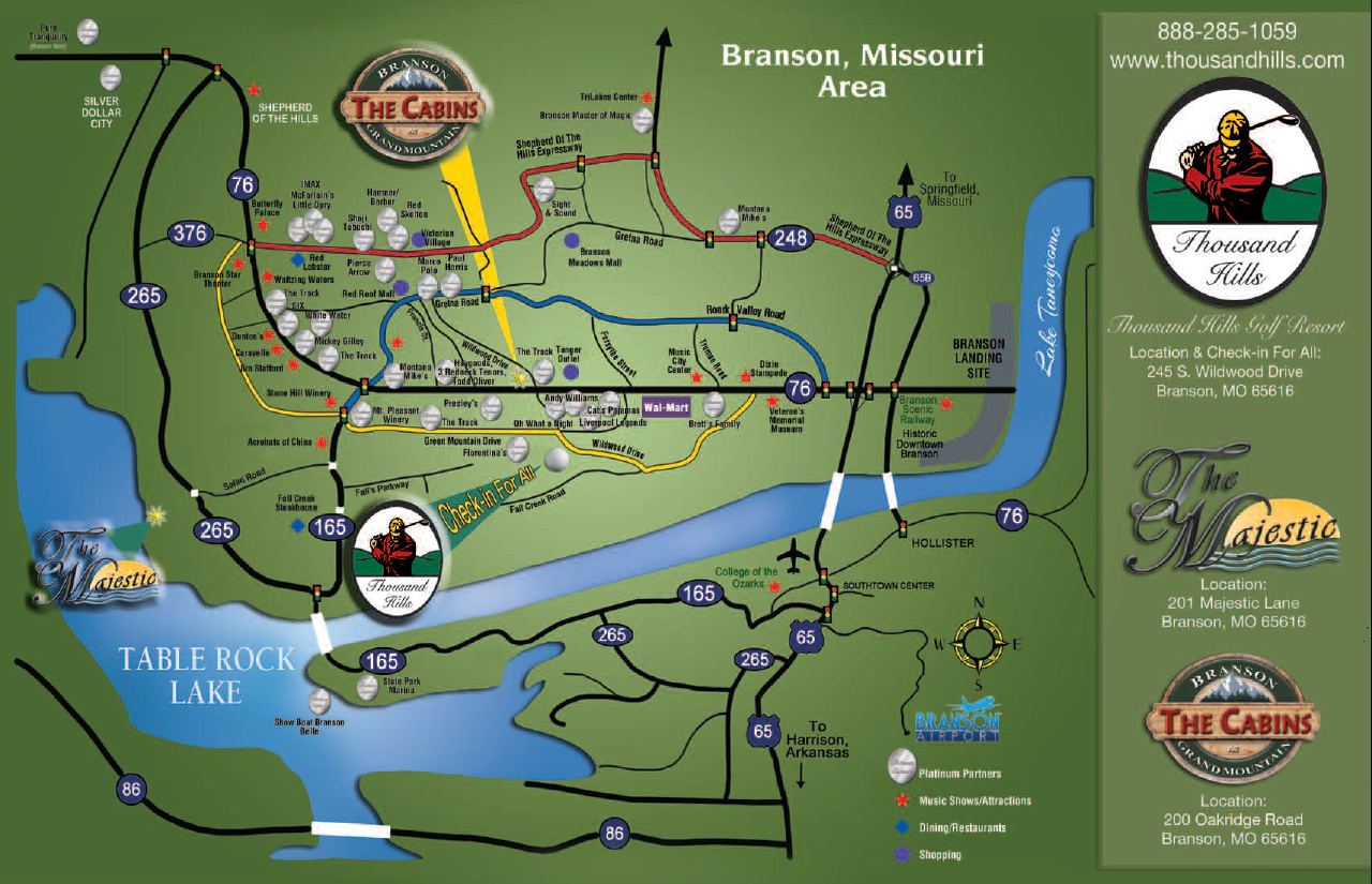 Branson Mo Hotel Map.Maps Branson MO. Maps Update 1200799