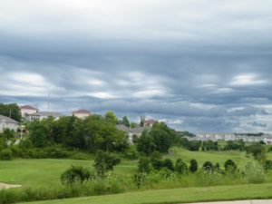 Golf Course Raincheck Policy - Menacing Clouds