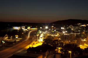 The Branson Strip at Night